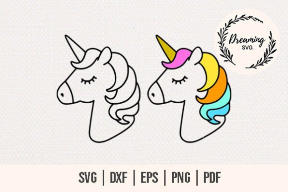 Download Unicorn SVG - Unicorn Head Silhouette - Premium Bundle