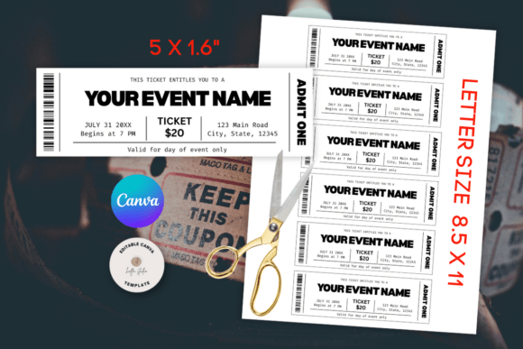 Download Event Ticket Printables Template - Printables Collection